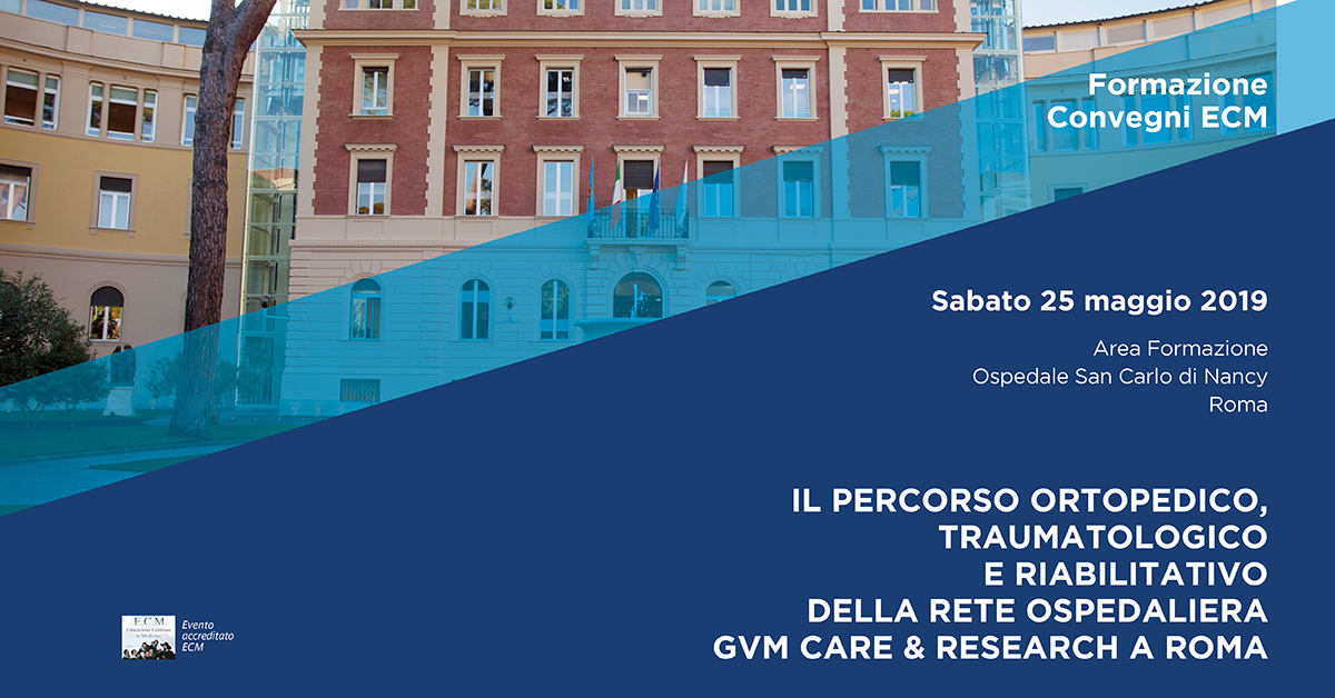 Il percorso ortopedico, traumatologico e riabilitativo della rete ospedaliera GVM Care & Research a Roma